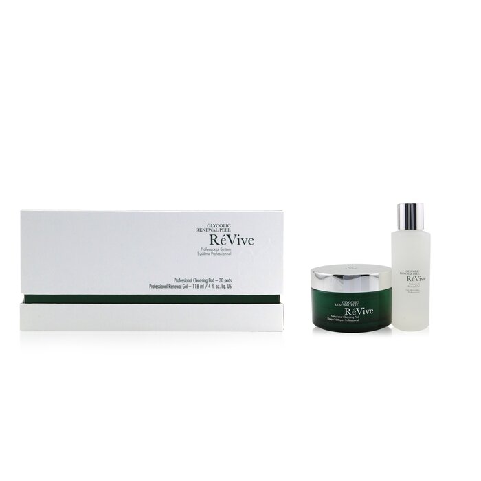 Revive Glycolic Renewal Peel Professional System Cleansing Pad 30Pads Renewal Gel 118ml