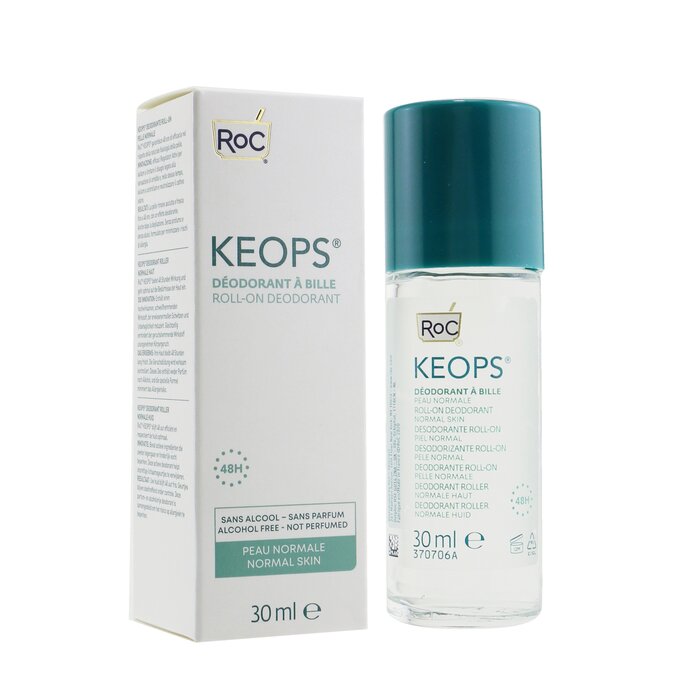 Roc Keops Roll On Deodorant 48H Alcohol Free Not Perfumed Normal Skin 30ml