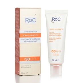 Roc Soleil Protect High Tolerance Comfort Fluid SPF 50 Uva Uvb Comforts Sensitive Skin 50ml