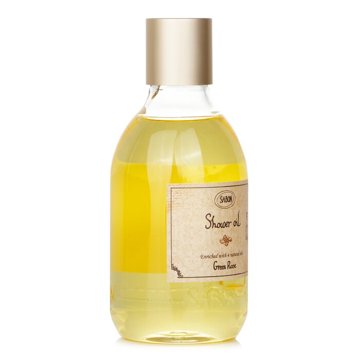 Sabon Shower Oil Green Rose Plastic Bottle 300ml