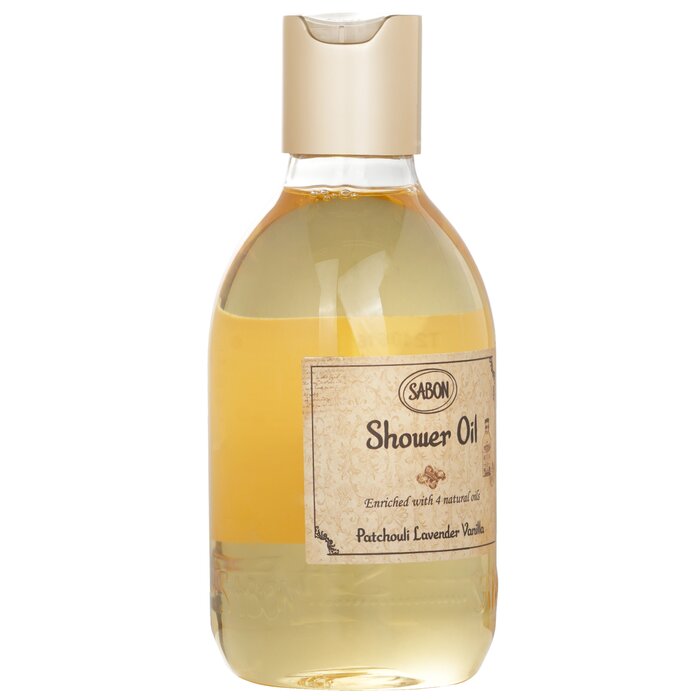 Sabon Shower Oil Patchouli Lanvender Vanilla Plastic Bottle 300ml