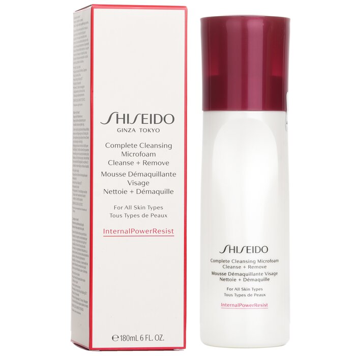 Shiseido Internalpowerresist Complete Cleansing Microfoam Cleanse Remove For All Skin Types 180ml
