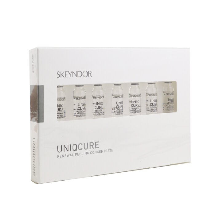 Skeyndor Uniqcure Renewal Peeling Concentrate For Dull Thick Skins Has Open Pores Acne Scars 7x2ml