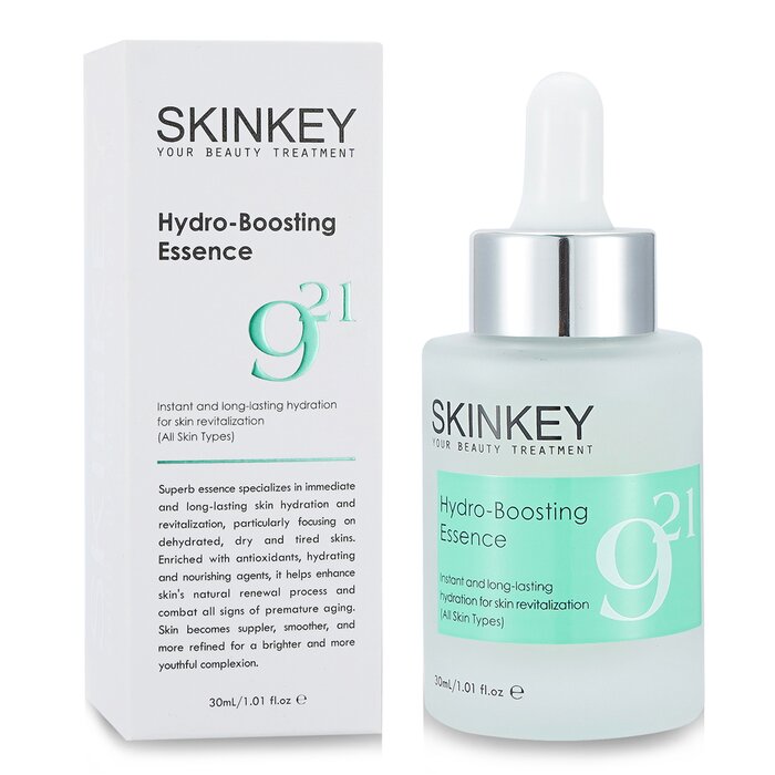 Skinkey Moisturizing Series Hydro Boosting Essence All Skin Types Instant Long Lasting Hydration For Skin Revitalization 30ml