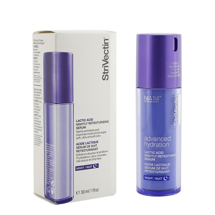 Strivectin Advanced Hydration Lactic Acid Nightly Retexturizing Serum 30ml