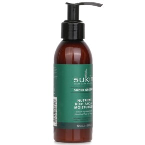 Sukin Super Greens Nutrient Rich Facial Moisturiser Normal To Dry Skin Types 125ml