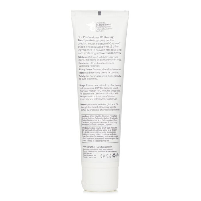 Kem đánh răng tẩy trắng chuyên nghiệp Supersmile vị bạc hà không chứa fluoride 119g giá rẻ