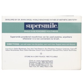 Nước súc miệng bột Supersmile không cồn 60 gói 7g giá rẻ