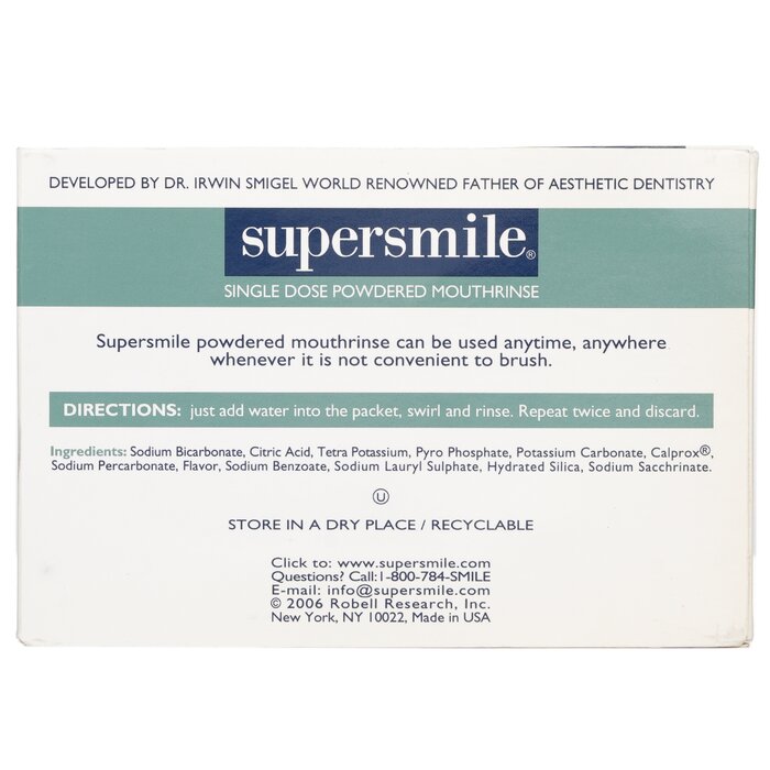 Nước súc miệng bột Supersmile không cồn 60 gói 7g giá rẻ