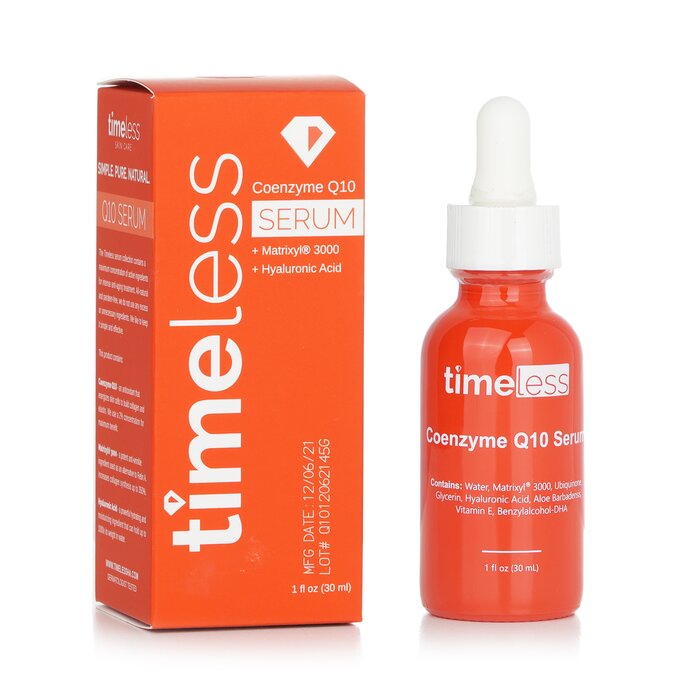 Timeless Skin Care Coenzyme Q10 Serum Matrixyl 3000 Hyaluronic Acid 30ml