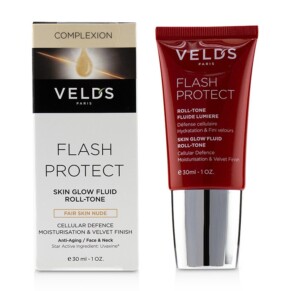 Veld's Flash Protect Skin Glow Fluid Roll Tone Beauty Shield Fair Skin Nude 30ml