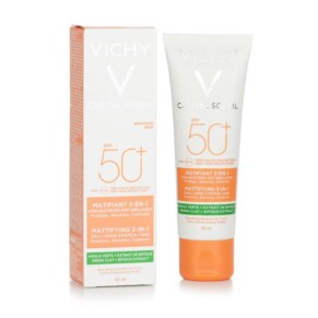 Vichy Capital Soleil Mattifying 3 In 1 Daily Shine Control Care SPF 50 Protects Absorbs Controls 50ml