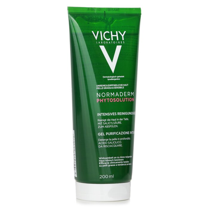 Vichy Normaderm Phytosolution Intensive Purifying Gel For Oily Blemish Prone Sensitive Skins 200ml