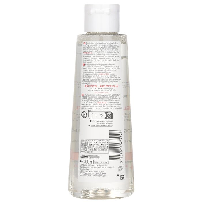 Nước tẩy trang Vichy Purete Thermale cho da nhạy cảm 200ml giá rẻ