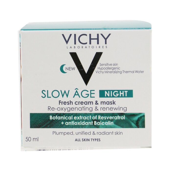Kem mặt nạ tái tạo làm mới Vichy Slow Age Night Fresh Cream cho mọi loại da 50ml giá rẻ