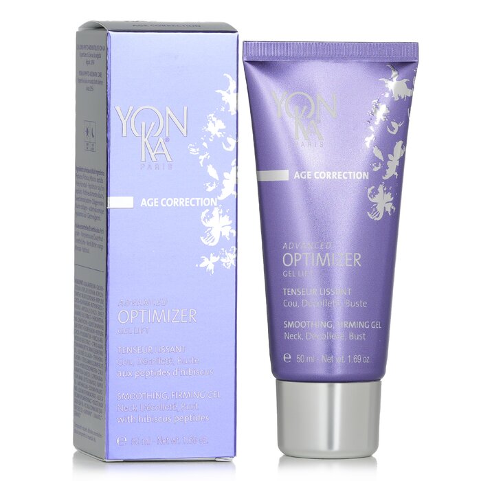 Yonka Age Correction Advanced Optimizer Gel Lift With Hibiscus Peptides Smoothing Firming Gel For Neck Decollete Bust 50ml