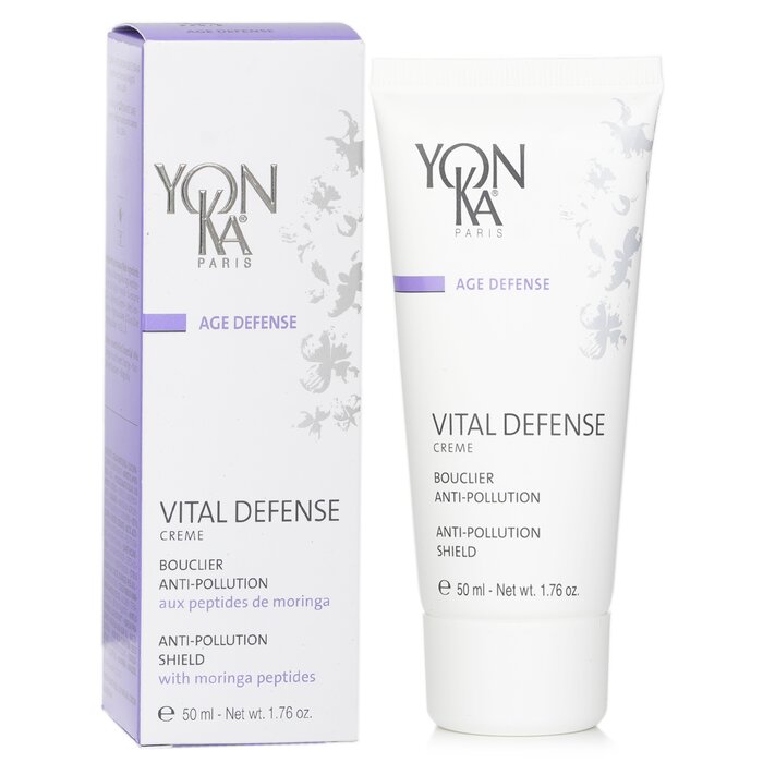 Yonka Age Defense Vital Defense Creme With Moringa Peptides Anti Pollution Shield 50ml
