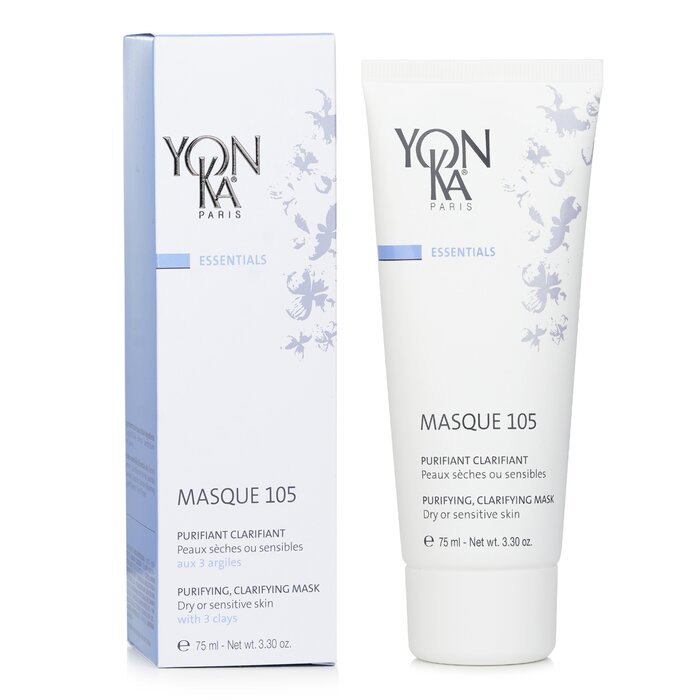 Yonka Essentials Masque 105 Purifying Clarifying Mask Dry Or Sensitive Skin 75ml
