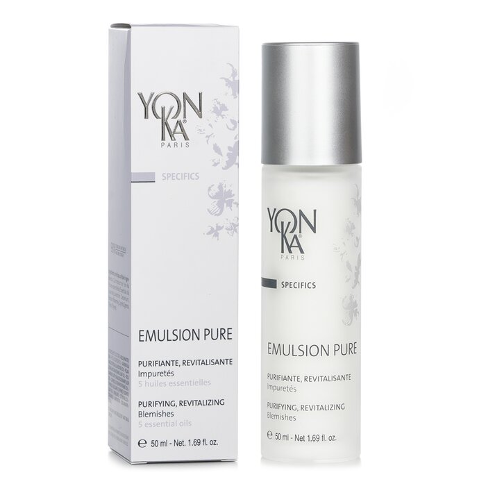 Yonka Specifics Emulsion Pure With 5 Essential Oils Purifying Revitalizing For Blemishes 50ml