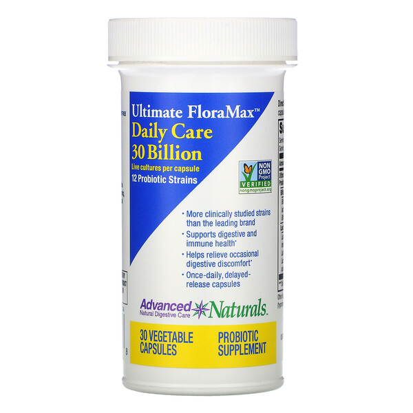 Advanced Naturals Ultimate FloraMax Daily Care 30 Billion 30 Vegetable viên 7 advanced naturals ultimate floramax daily care 30 billion 30 vegetable capsules 102160