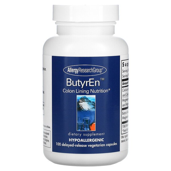 Allergy Research Group ButyrEn 100 Delayed-Release viên 7 allergy research group butyren 100 delayed release vegetarian capsules 35060