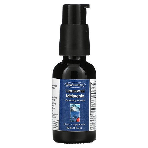 Allergy Research Group Liposomal Melatonin 1 oz (30 ml) 7 allergy research group liposomal melatonin 1 fl oz 30 ml 95262