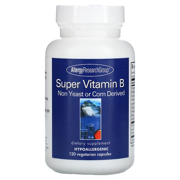 Allergy Research Group Super Vitamin B Complex 120 viên 7 allergy research group super vitamin b complex 120 vegetarian capsules 35045