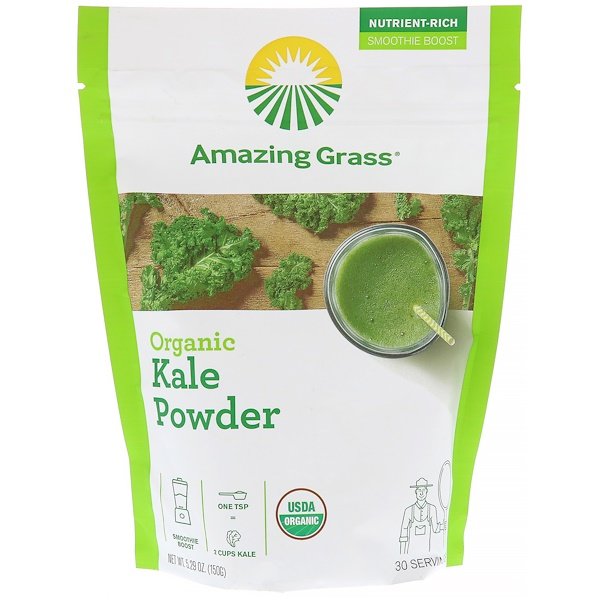 Amazing Grass Organic Kale Powder 5.29 oz (150 g) 7 amazing grass organic kale powder 5 29 oz 150 g 80229