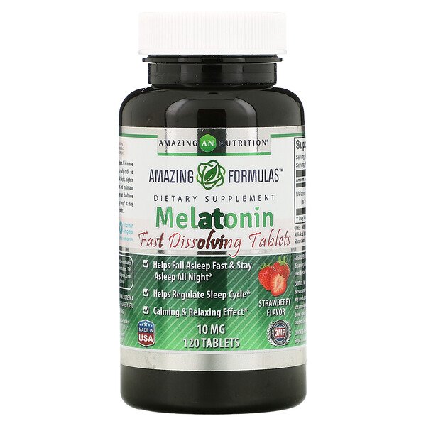 Amazing Nutrition Melatonin Strawberry 10 mg 120 viên 7 amazing nutrition melatonin strawberry 10 mg 120 tablets 108563