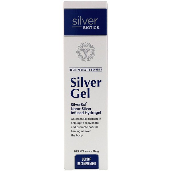 American Biotech Labs Silver Biotics Silver Gel SliverSol Nano-Silver Infused Hydrogel 4 oz (114 g) 7 american biotech labs silver biotics silver gel sliversol nano silver infused hydrogel 4 fl oz 114 g 16680