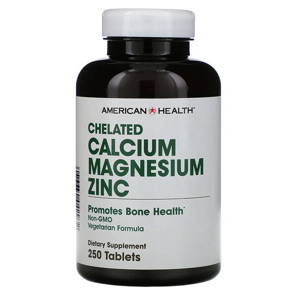 American Health Chelated Calcium Magnesium Zinc 250 viên 7 american health chelated calcium magnesium zinc 250 tablets 24304