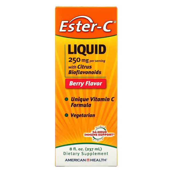 American Health Ester-C Liquid with Citrus Bioflavonoids Berry Flavor 250 mg 8 oz (237 ml) 7 american health ester c liquid with citrus bioflavonoids berry flavor 250 mg 8 fl oz 237 ml 8799