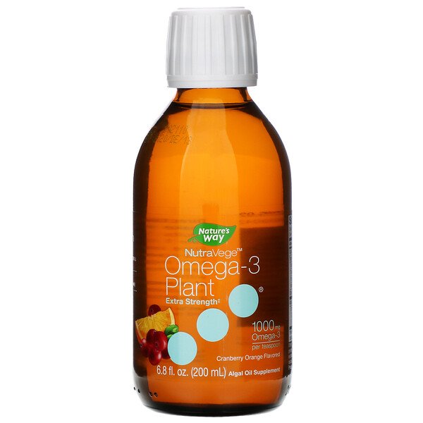Ascenta NutraVege Omega-3 Plant Extra Strength Cranberry Orange Flavored 1,000 mg 6.8 oz (200 ml) 7 ascenta nutravege omega 3 plant extra strength cranberry orange flavored 1 000 mg 6 8 fl oz 200 ml 83220