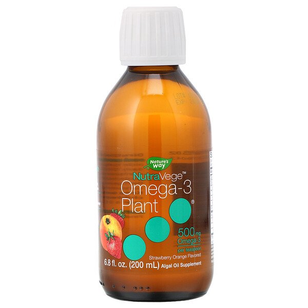 Ascenta NutraVege Omega-3 Plant Strawberry Orange Flavored 500 mg 6.8 oz (200 ml) 7 ascenta nutravege omega 3 plant strawberry orange flavored 500 mg 6 8 fl oz 200 ml 83219