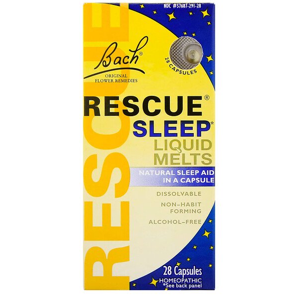 Bach Original Flower Remedies Rescue Sleep Liquid Melts 28 viên 7 bach original flower remedies rescue sleep liquid melts 28 capsules 44896