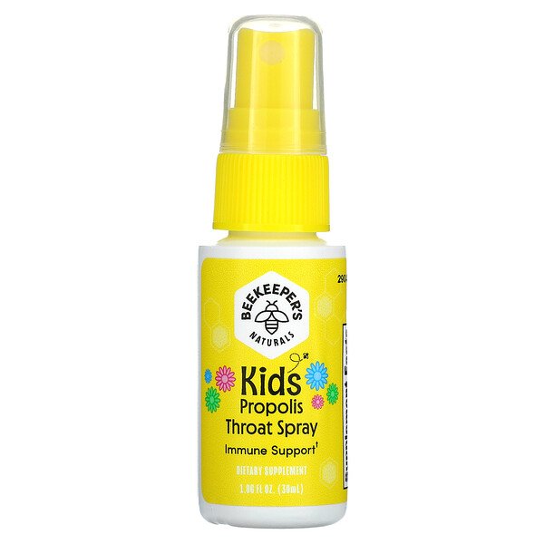 Beekeeper's Naturals Kids Propolis Throat Spray 1.06 oz (30 ml) 7 beekeeper s naturals kids propolis throat spray 1 06 fl oz 30 ml 103474