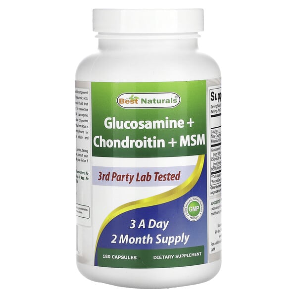 Glucosamine Chondroitin MSM Best Naturals 180 Viên