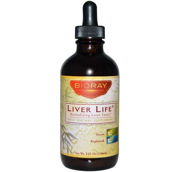 Bioray Liver Life Revitalizing Liver Tonic 4 oz (118 ml) 7 bioray liver life revitalizing liver tonic 4 fl oz 118 ml 25749