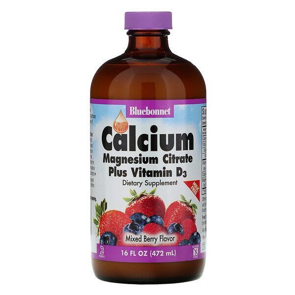 Bluebonnet Nutrition Liquid Calcium Magnesium Citrate Plus Vitamin D3 Natural Mixed Berry Flavor 16 oz (472 ml) 7 bluebonnet nutrition liquid calcium magnesium citrate plus vitamin d3 natural mixed berry flavor 16 fl oz 472 ml 8878