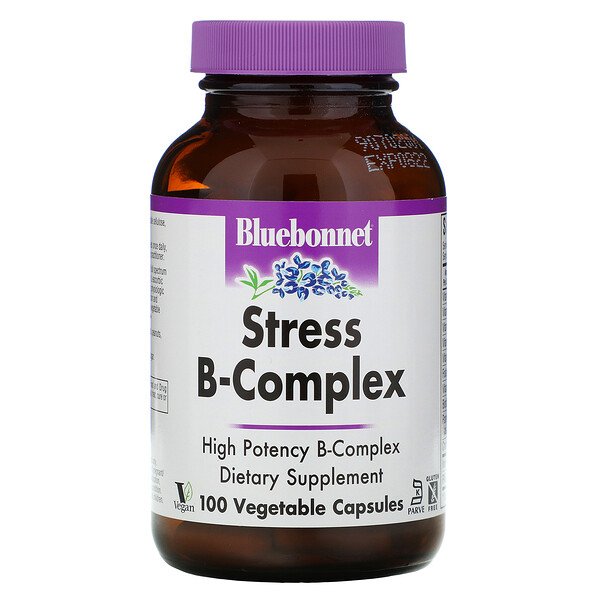 Bluebonnet Nutrition Stress B-Complex 100 Vegetable viên 7 bluebonnet nutrition stress b complex 100 vegetable capsules 39529
