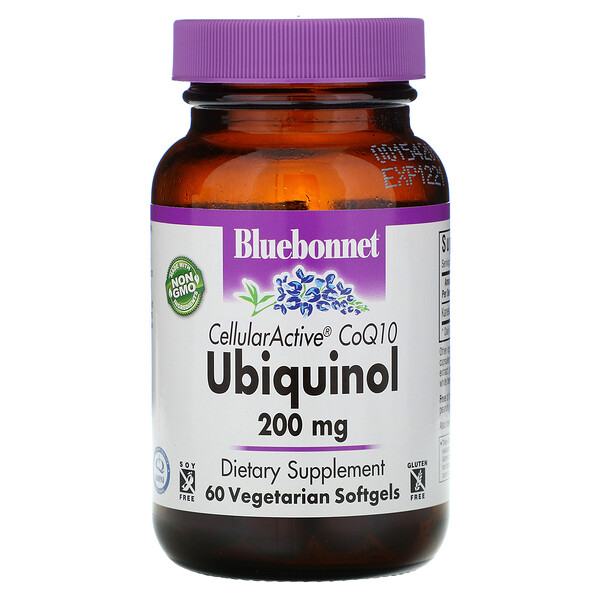 Bluebonnet Nutrition Ubiquinol Cellullar Active CoQ10 200 mg 60 Veggie Softgels 7 bluebonnet nutrition ubiquinol cellullar active coq10 200 mg 60 veggie softgels 15909