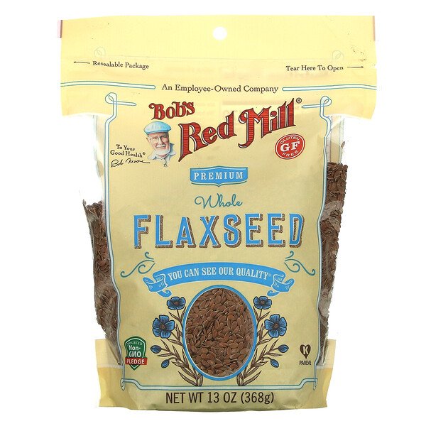 Bob's Red Mill Premium Whole Flaxseed 13 oz (368 g) 7 bob s red mill premium whole flaxseed 13 oz 368 g 77014