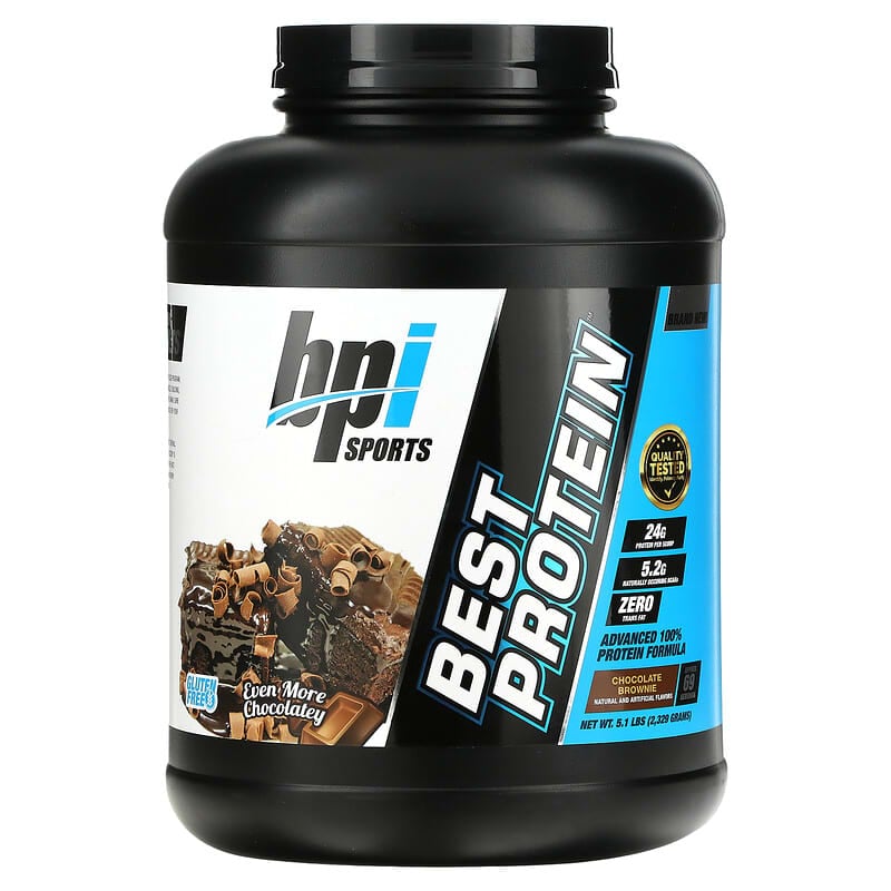 BPI Sports Best Protein Advanced 100% Protein Formula Chocolate Brownie 5.1 lbs (2,329 g) 5 bpi sports best protein advanced 100 protein formula chocolate brownie 5 1 lbs 2 329 g 75419