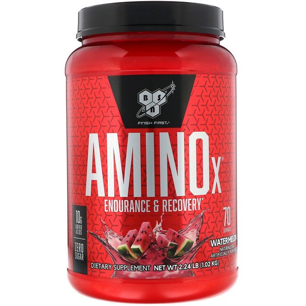 BSN AminoX Endurance & Recovery Watermelon 2.24 lb (1.02 kg) 7 bsn aminox endurance recovery watermelon 2 24 lb 1 02 kg 48271
