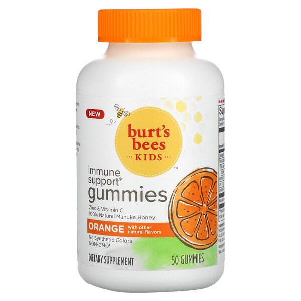 Burt's Bees Kids Immune Support Gummies Orange 50 Gummies 7 burt s bees kids immune support gummies orange 50 gummies 110610