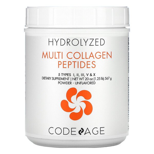 CodeAge Hydrolyzed Multi Collagen Peptides Unflavored 20 oz (567 g) 7 codeage hydrolyzed multi collagen peptides unflavored 20 oz 567 g 104062