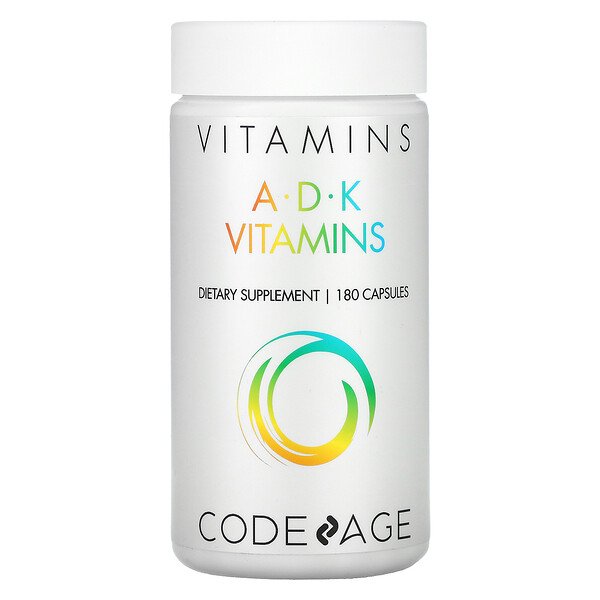CodeAge Vitamins A.D.K Vitamins 180 viên 7 codeage vitamins a d k vitamins 180 capsules 104058