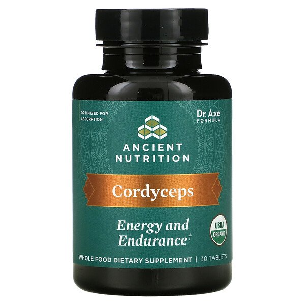 Dr. Axe / Ancient Nutrition Cordyceps Energy and Endurance 30 viên 7 dr axe ancient nutrition cordyceps energy and endurance 30 tablets 108009