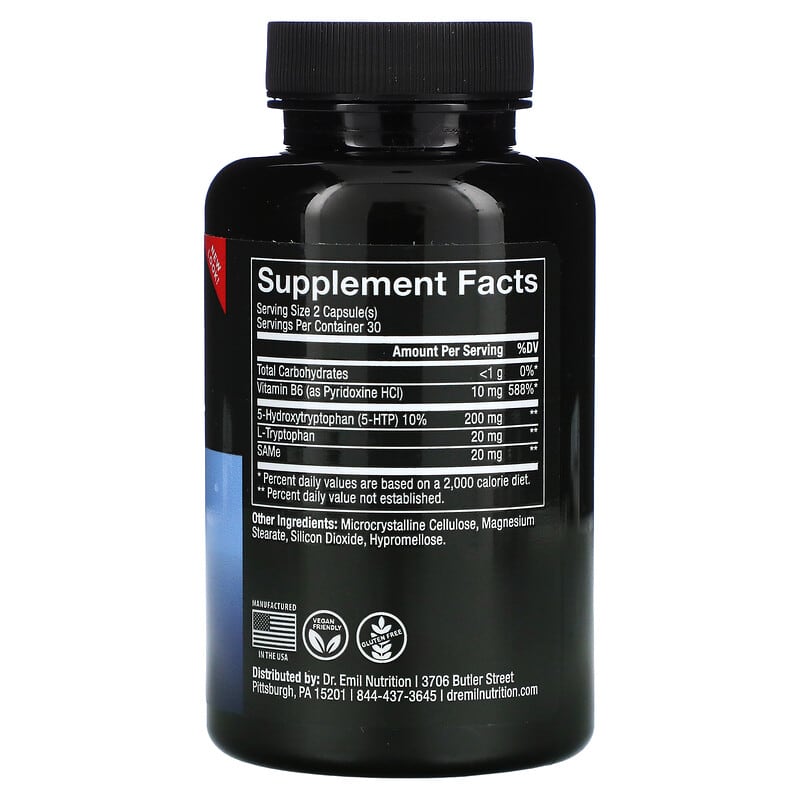 Dr. Emil Nutrition 5HTP Plus 200 mg 60 Capsules
