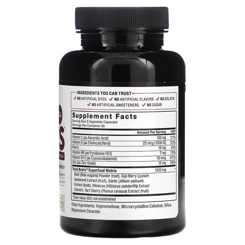 Force Factor Total Beets 甜菜根超級食物配方 90 粒蔬菜膠囊